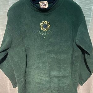 Top Stitch Forest Green Women's Crew Neck Sweater